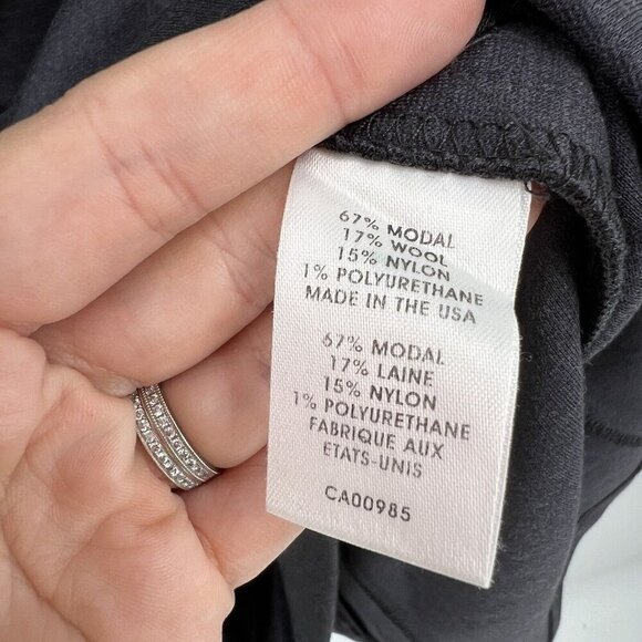 Nanette Lepore Gray Wool Blend Wrap Dress 12 Career Office Work Classic Preppy - Picture 6 of 6